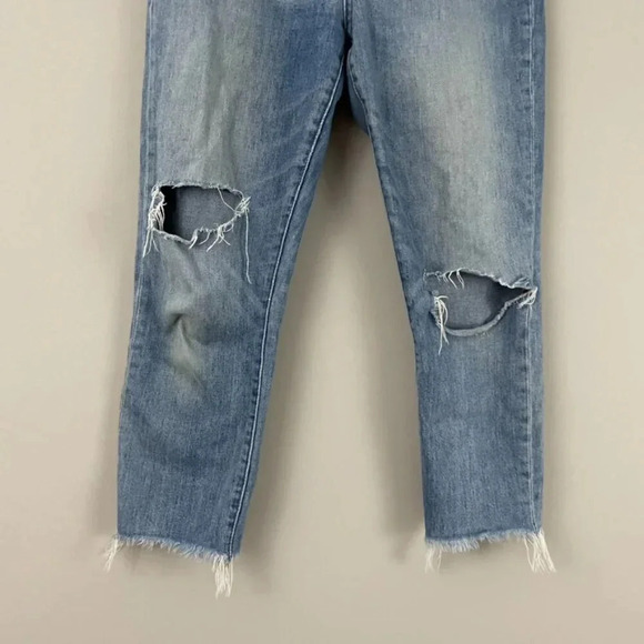Madewell The Perfect Vintage Distressed Raw Hem Jeans Size 26 - Picture 6 of 8